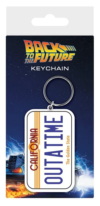 BACK TO THE FUTURE License Plate Porte-Clés Caoutchouc