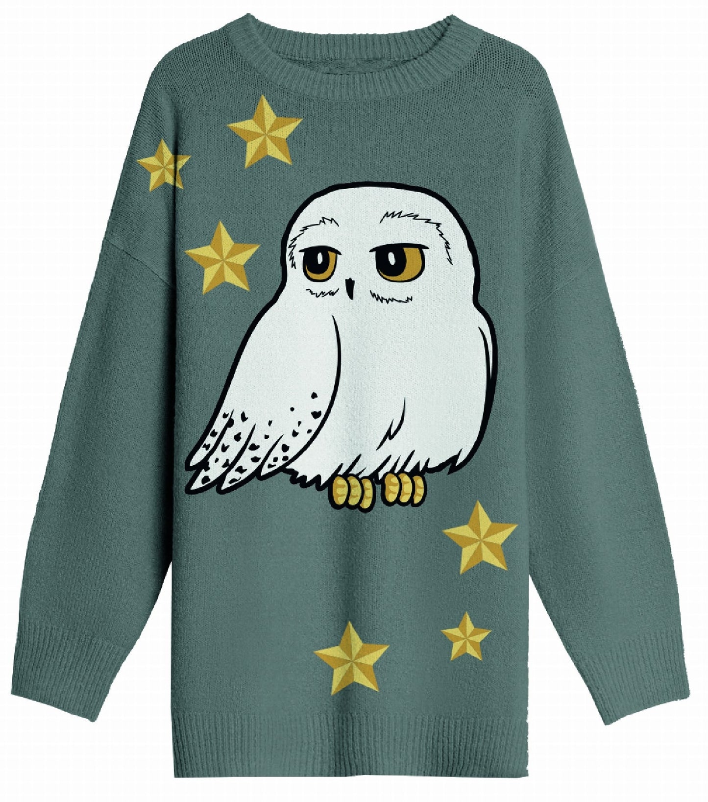 Pull de Noël Harry Potter Hedwige Etoiles Femme Cotton Division