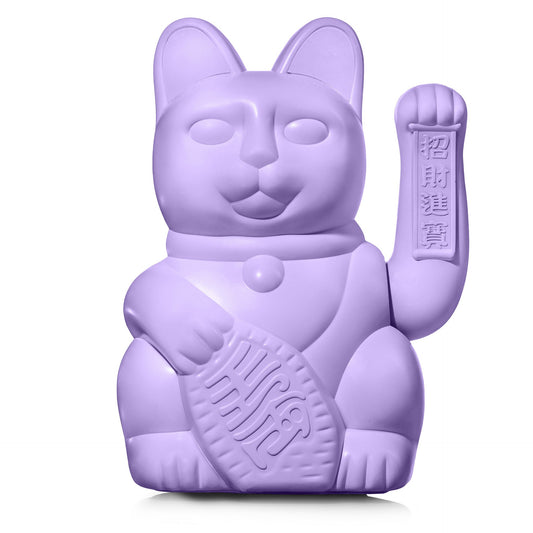 Grand Chat Chanceux Lilas Donkey | Boutique d'objets cadeaux designs kokochao.com