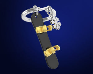 Schlüsselanhänger Snowboard