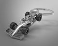 Porte Clés Voiture F1 Argent