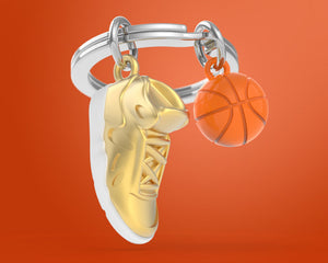 Keyring Basketball Orange