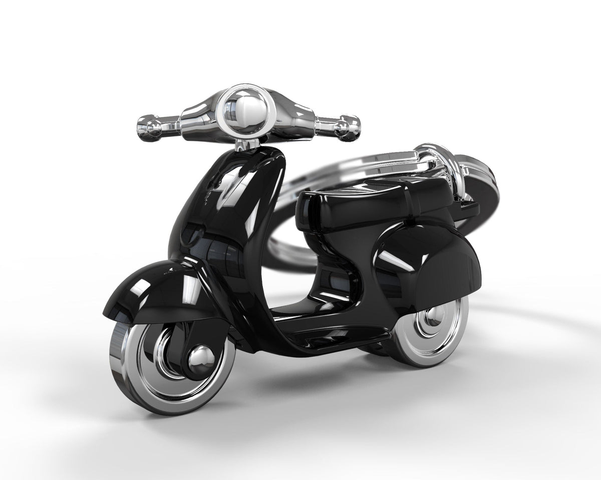 Portachiavi scooter retrò nero