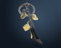 Keyring High Heel Charm Black