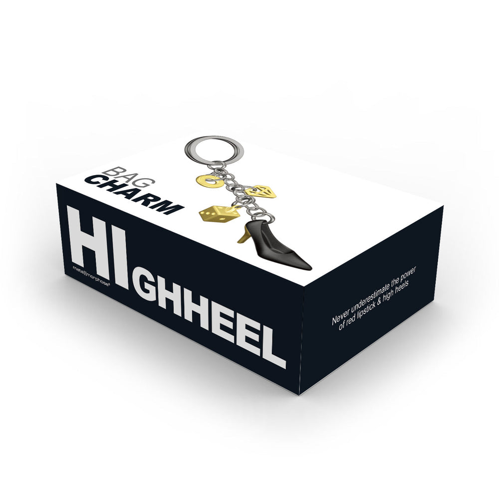 Keyring High Heel Charm Black