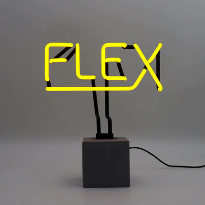 Lampe Néon Flex Jaune