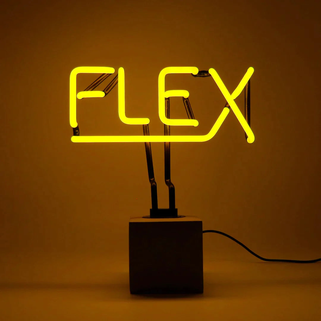 Lampe Néon Flex Jaune