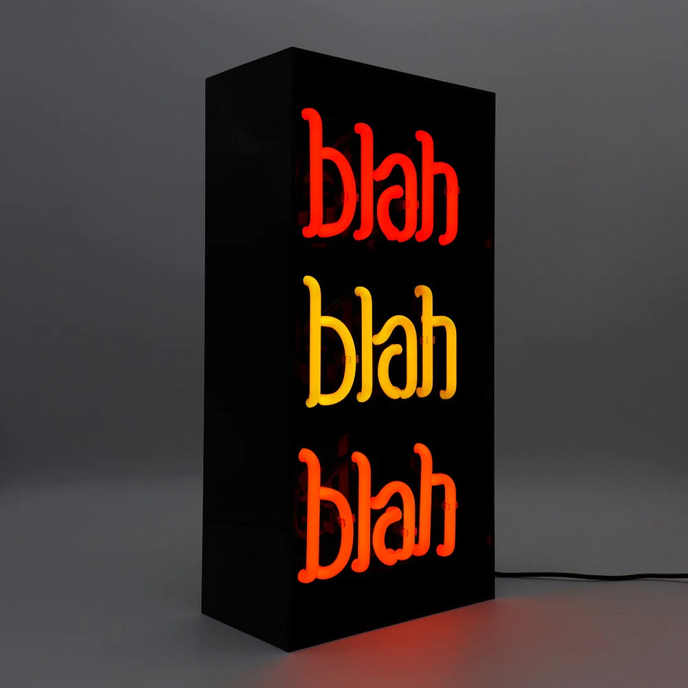 Insegna al Neon Blah Blah Blah