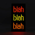 Insegna al Neon Blah Blah Blah