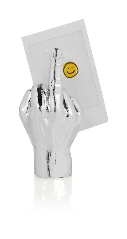 F**k Hand Magnetic Photo Holder - Silver