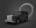 Portachiavi fuoristrada 4x4
