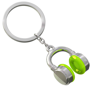 Keyring Green Helmet