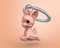 Porte-clés Faon Rose