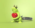 Porte-clés Grenouille Verte