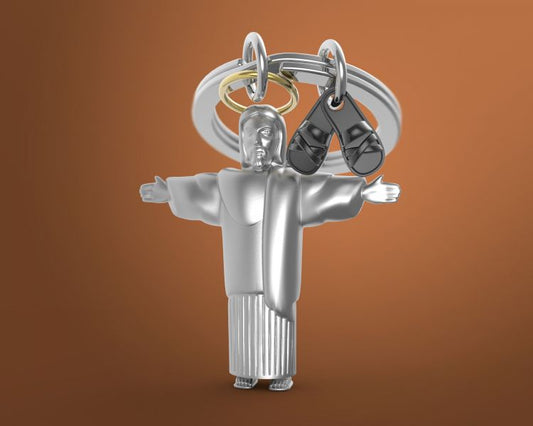 Porte clés Jésus Meta[l]morphose | Boutique d'objets cadeaux designs kokochao.com