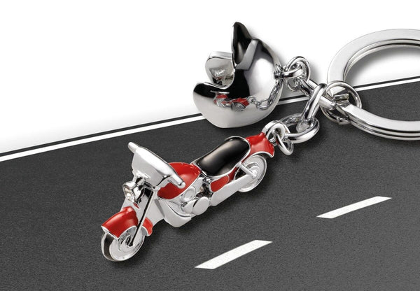 Porte-clés Moto Custom Rouge – détail 2