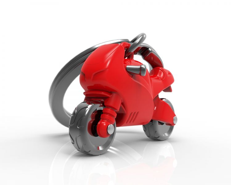 Portachiavi moto sportiva rossa
