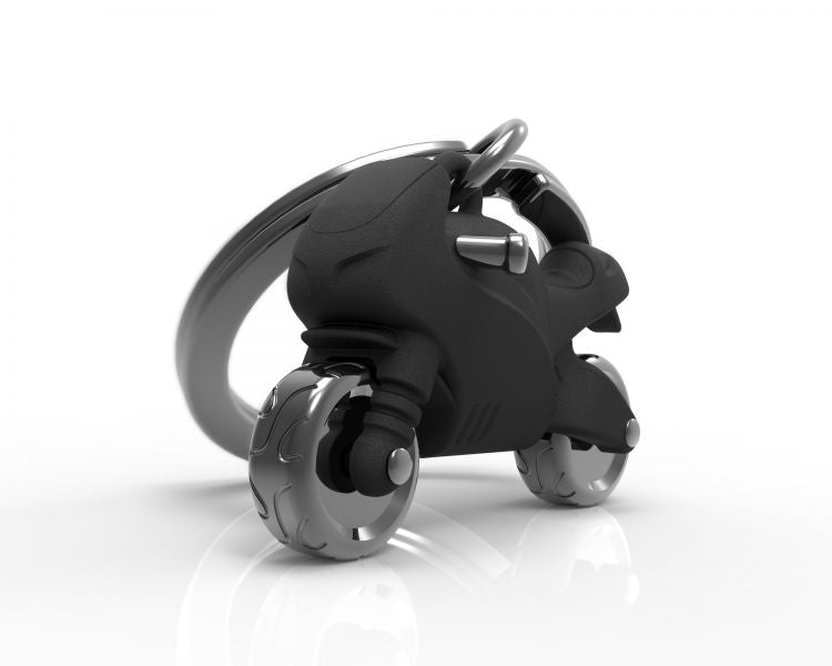 Portachiavi moto sportiva nero opaco