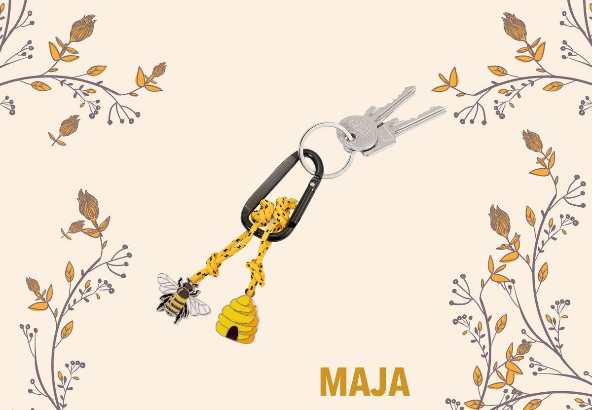 Porte-clés Mousqueton Abeille Maja