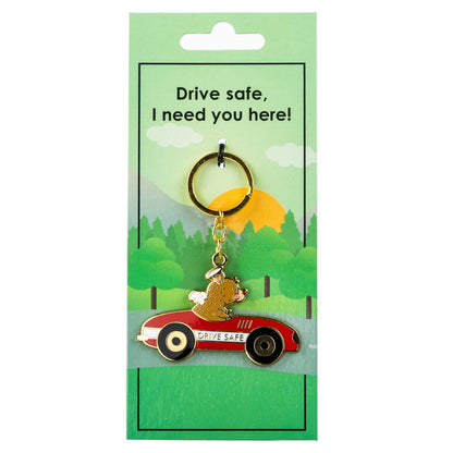 Driver's bear keychain