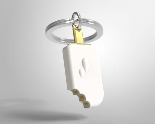 Porte clés Glace Vanille Meta[l]morphose | Boutique d'objets cadeaux designs kokochao.com