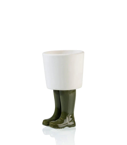 Pot de fleur Bottes Wellington Vert