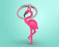 Schlüsselanhänger Flamant Rose
