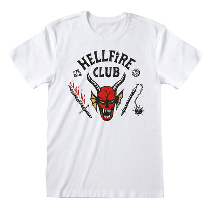 T-Shirt Hellfire Club Blanc Stranger Things Netflix Heroes Inc Funko