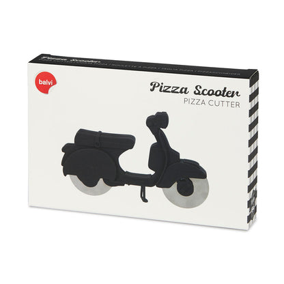 Roulette à pizza Scooter Retro Noir